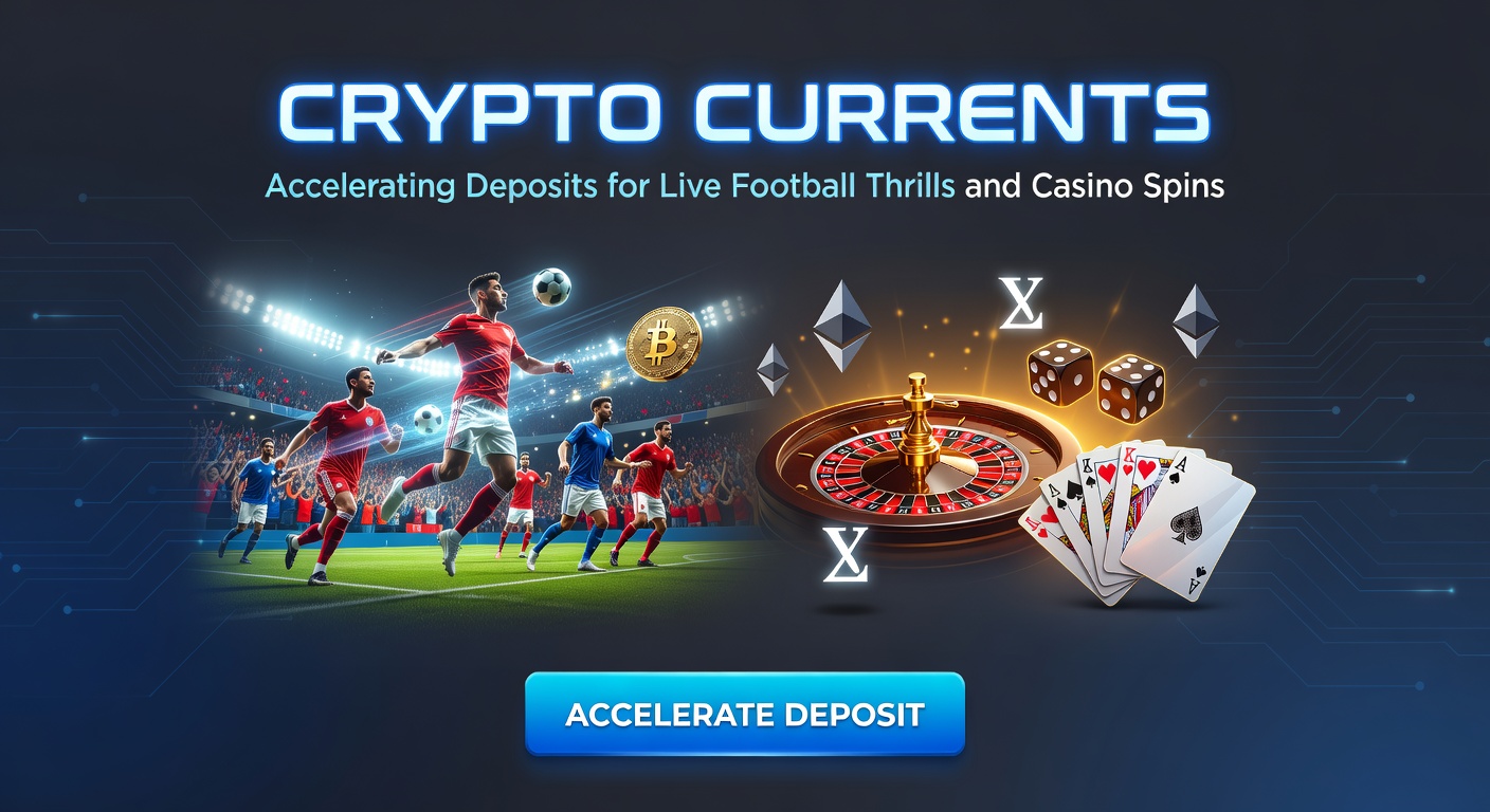 Visuelle Darstellung eines Casino-Rads, das mit Krypto-Blitzen und Fußball-Tor-Szenen interagiert, unterstreichend die Geschwindigkeit von Deposits