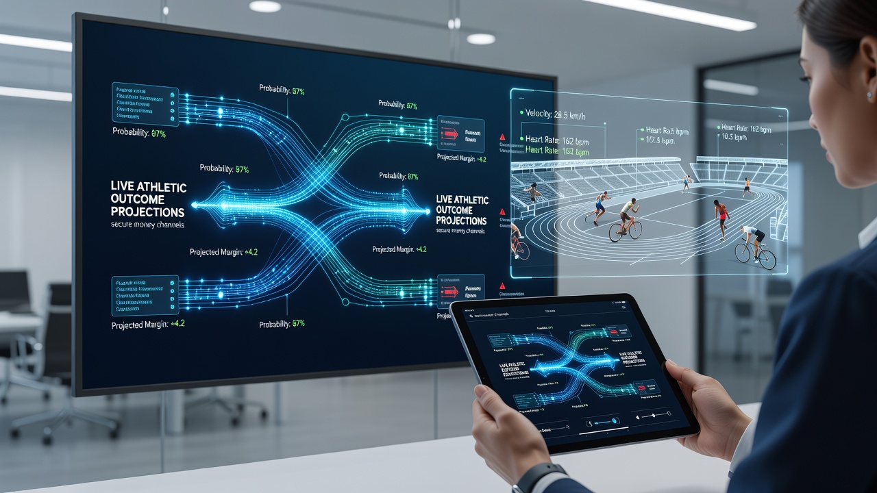 Visualisierung von Datenflüssen zwischen mobilen Zahlungssystemen und Sportprognose-Algorithmen
